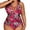 Red, variant on 2024 Women Leave Printed Plus Size Split Bikini High Waist Bikini Sexy Push Up 2PCS Beach Swimming Swimsuits Trendy Swim Wear