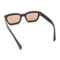 thumbnail image 7 of Mod Gentleman Style Hipster Narrow Thick Horn Rim Mod Sunglasses Dark Green - Brown, 7 of 7