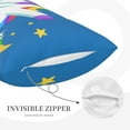 thumbnail image 5 of Balery Cool Unicorn Star Golden Bedding Queen Pillow Cases - Envelope Closure - Soft Brushed Microfiber Fabric - Shrinkage and Fade Resistant Pillow Cases-14"x20", 5 of 9
