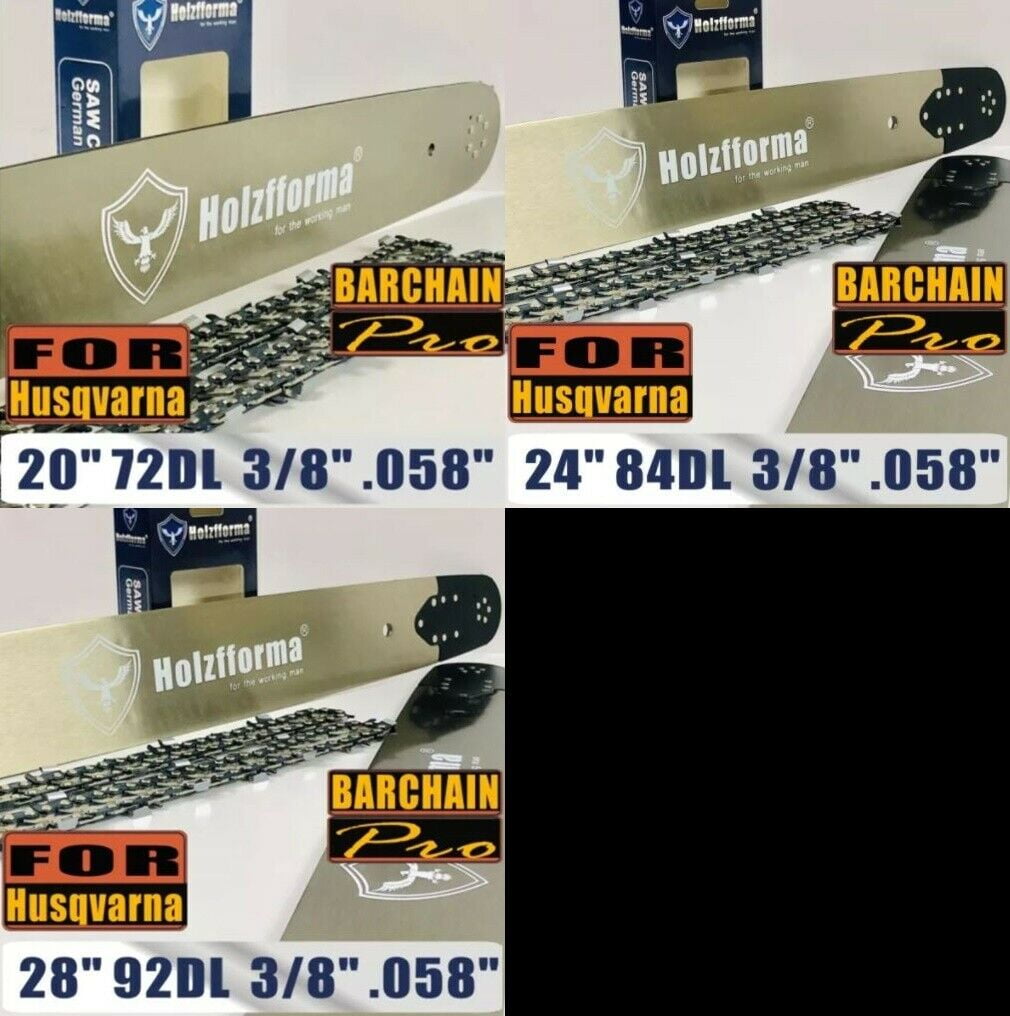 Holzfforma® 24 Inch Guide Bar &Saw Chain Combo 3/8 .058 84DL 