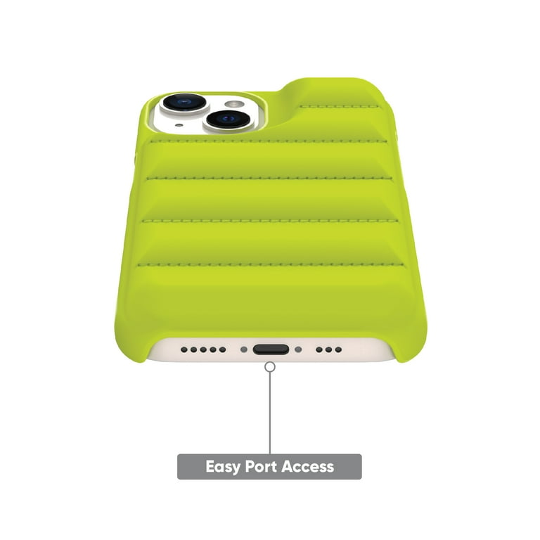 onn. Puffer Soft Quilted Phone Case for iPhone 14 and iPhone