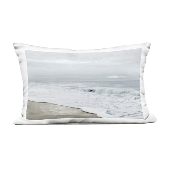 Stupell Industries Morning Bliss Beach Scene Outdoor Printed Pillow design by Natalie Carpentieri, 14 x 7 x 20