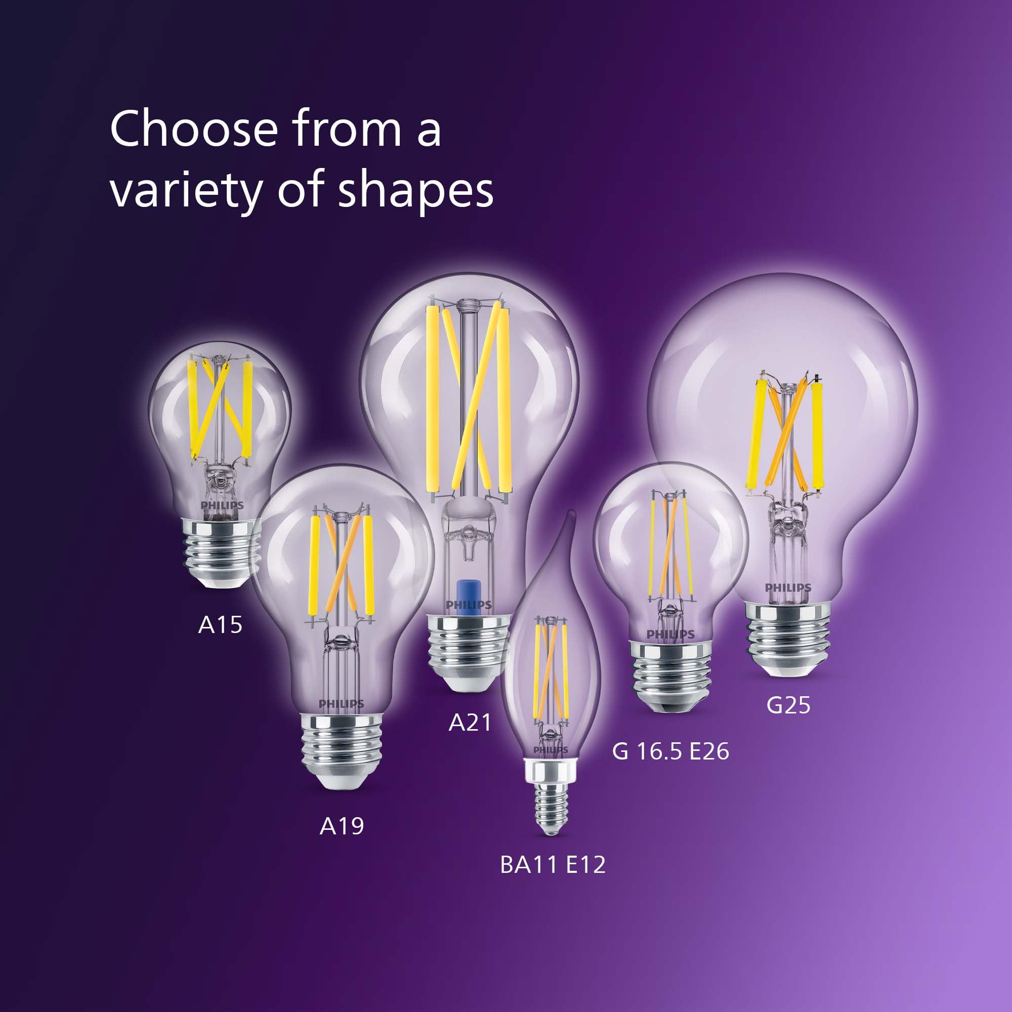 Philips Ultra Definition LED 40-Watt BA11 Filament Candle Light Bulb, Clear  Daylight, Dimmable, E26 Medium Base (3-Pack) 