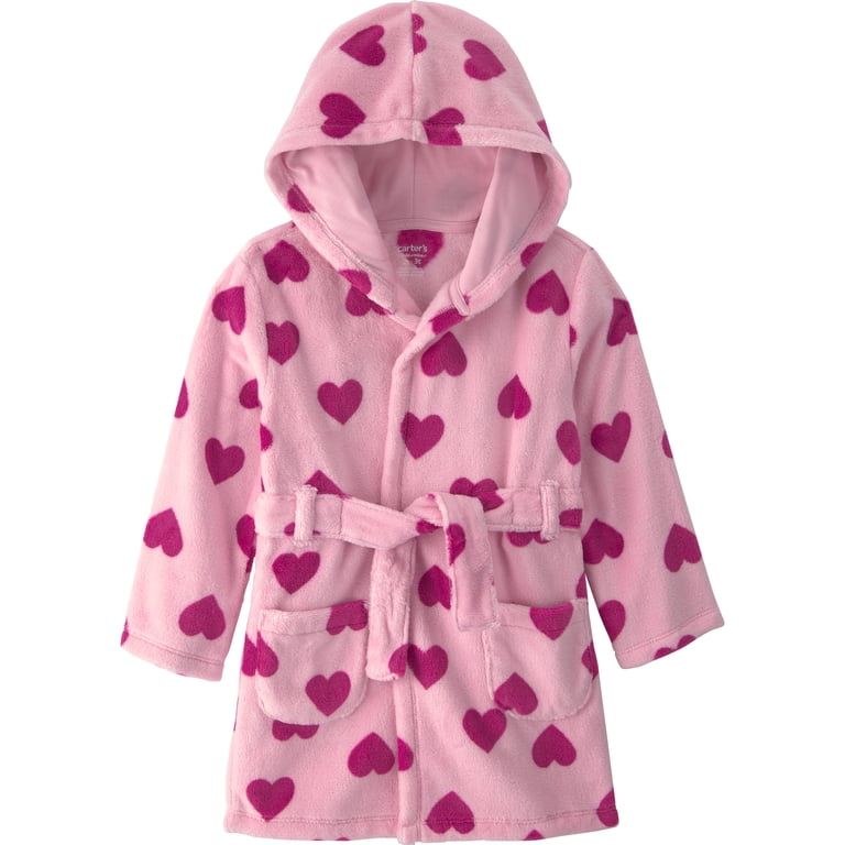 Toddler Fleece Robe with Hood and Tie Belt photo 1
