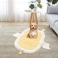 thumbnail image 4 of Indoor Goose Warming Seating Sleeping Mats for Cat Dogs, 21.65 x 15.74 in, White Yellow, 4 of 7