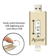 thumbnail image 6 of Acuvar 64GB Mobile USB Flash Drive for iPhone, iPad and Most USB Enabled Devices for Data Transfer and Backup (Gold), 6 of 6