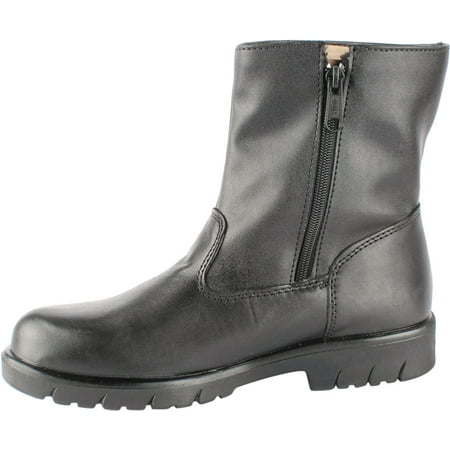 Toe Warmers - Men's Toe Warmers Track Waterproof Side Zip Boot Black Leather/Polyuretahne 12 M