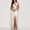 Silver, variant on Blmnix Satin Dress Woman Dress Sexy Dresses Prom Dress Tank Dresses Sleeveless Maxi V-Neck Green Adjustable Waist Womens Summer Dresses XL
