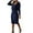 Navy, variant on Frostluinai Women's 2 Piece Lounge Sets Turtleneck Knit Sweater Sets Long Sleeve Elegant Pullover Midi Skirts Plus Size Solid Outfits