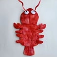 thumbnail image 3 of Halloween Red Lobster Pet Fancy Costume Sleeveless Soft Two‑Legged Coat Funny Outfit for Corgis Teddies Pugs Small Dogs Cats, 3 of 5