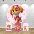 thumbnail image 2 of Cubiertas de fondo redondas de Paw Patrol Skye para niñas, fondo para fiesta de primer cumpleaños, pedestal para baby shower, cilindro, decoración para eventos, elástico, 2 of 5
