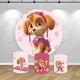 thumbnail image 2 of Cubiertas de fondo redondas de Paw Patrol Skye para niñas, fondo para fiesta de primer cumpleaños, pedestal para baby shower, cilindro, decoración para eventos, elástico, 2 of 4
