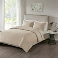 thumbnail image 3 of 3 Piece Reversible Quilt Set Khaki Full/Queen, 3 of 7