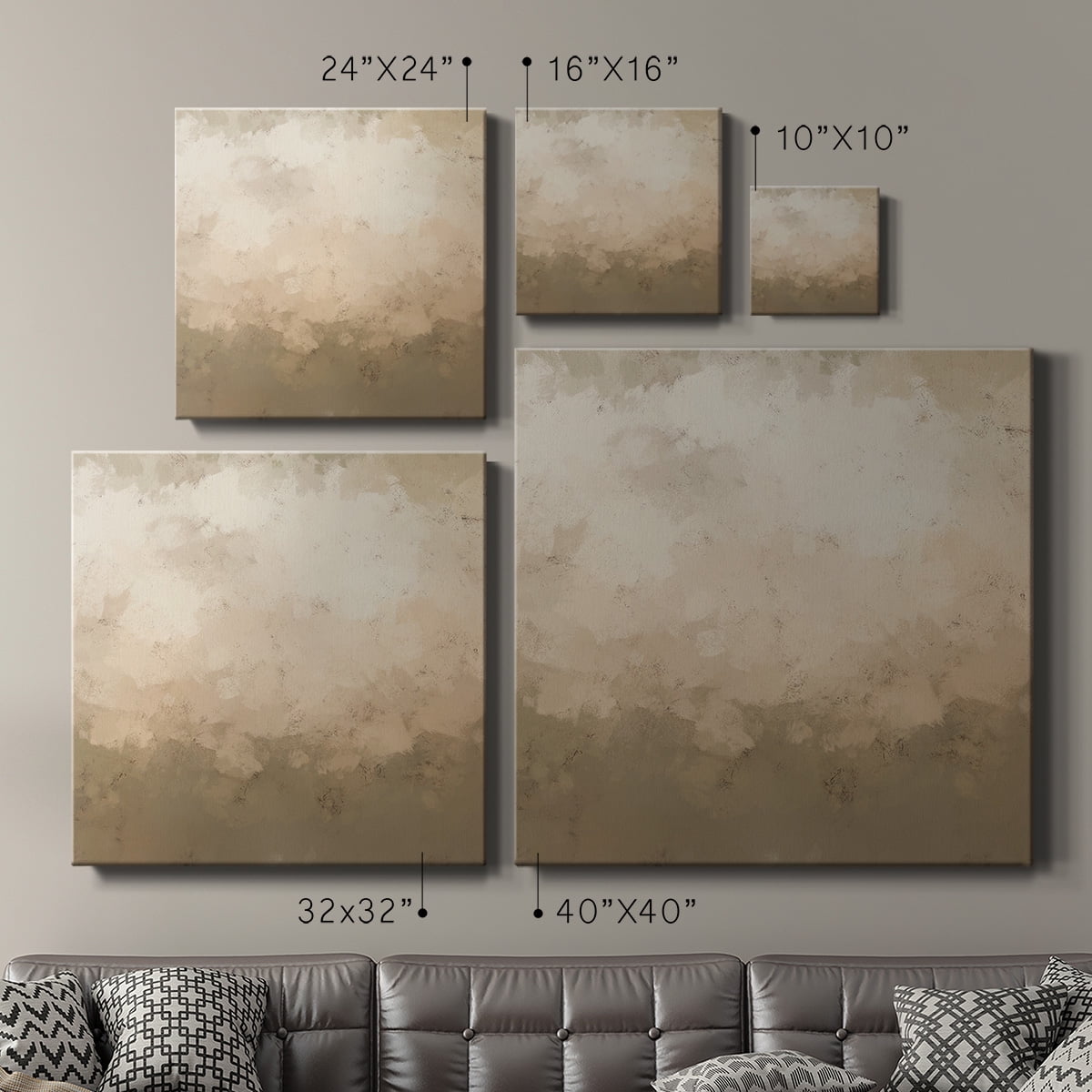 Wexford Home Freeform IV-Premium Gallery Wrapped Canvas, 10" x 10" - Ready to Hang