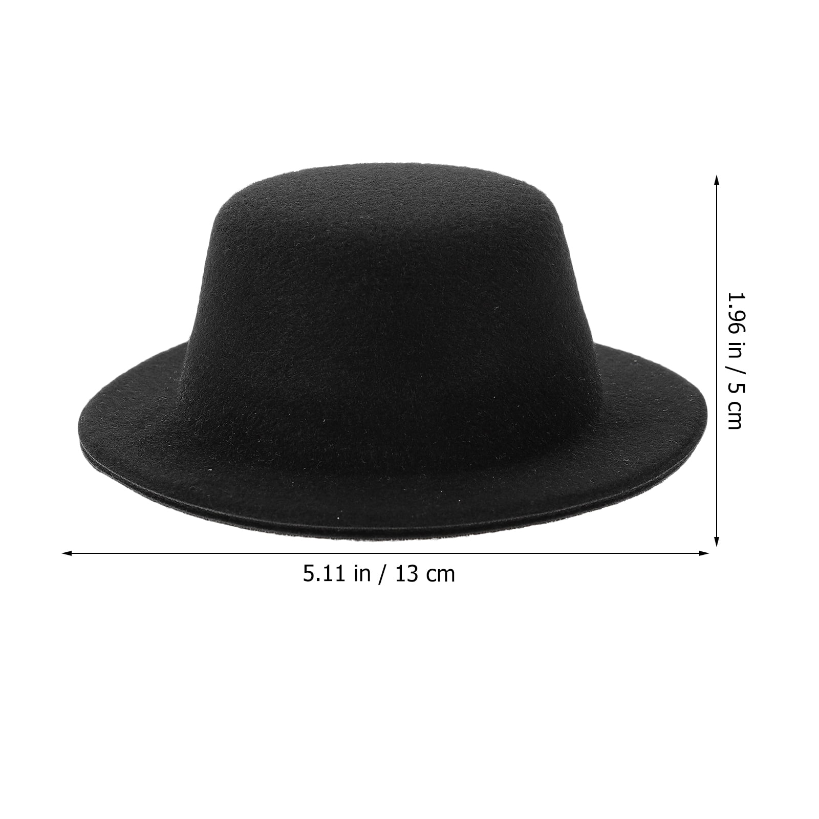 5pcs mini top hat snowman hats for crafts black fedora hats for