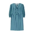thumbnail image 4 of DailyTrove Women's Multi Color Striped Tie Front Shirt Dress, Casual Outerwear for Summer Daily Errands Effortless Styling, 4 of 6