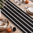 thumbnail image 5 of Sm:)e Black Boho Breakpoint Halloween Table Runner for Farmhouse Rustic, Seasonal Holiday Kitchen Dining Table Decoration for Home Party Decor 12x108 Inch, 5 of 7