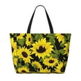 thumbnail image 2 of Kdxio Sunflowers In Vintage for Beach Bag for Women Large Beach Tote Bag Waterproof Sandproof Swim Bag with Zipper Pockets Beach Vacation Travel, 2 of 7