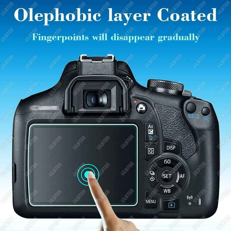 Screen Protector Compatible with Canon EOS 500D Rebel T1i (3-Pack) Clear HD  Shield Anti-Bubble and Anti-Fingerprint PET Film