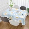 thumbnail image 4 of Coolnut Outdoor & Indoor Rectangle Tablecloth,Beautiful Little Daisies Dinner Table Cover for Patio, Picnic, Holiday Party 54x72In, 4 of 7