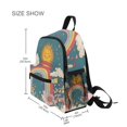 thumbnail image 3 of FORMRS School Backpack with Front Zippered Pocket 12" Student Travel Daypack, Blue Rainbow, 3 of 6