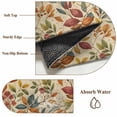thumbnail image 6 of Fall Leaves Bathroom Mats 2x3 FT, Non Slip Small Kitchen Mat, Farmhouse Beige Botanical Leaf Autumn Washable Soft Backed Front Door Throw Rugs Non-Shedding Indoor Outdoor Doormat for Entryway Sink, 6 of 8