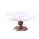 thumbnail image 1 of Soporte de cerámica para pasteles, organizador de cosméticos redondo, soporte para aperitivos y platos de repostería. 10 pulgadas, 1 of 9