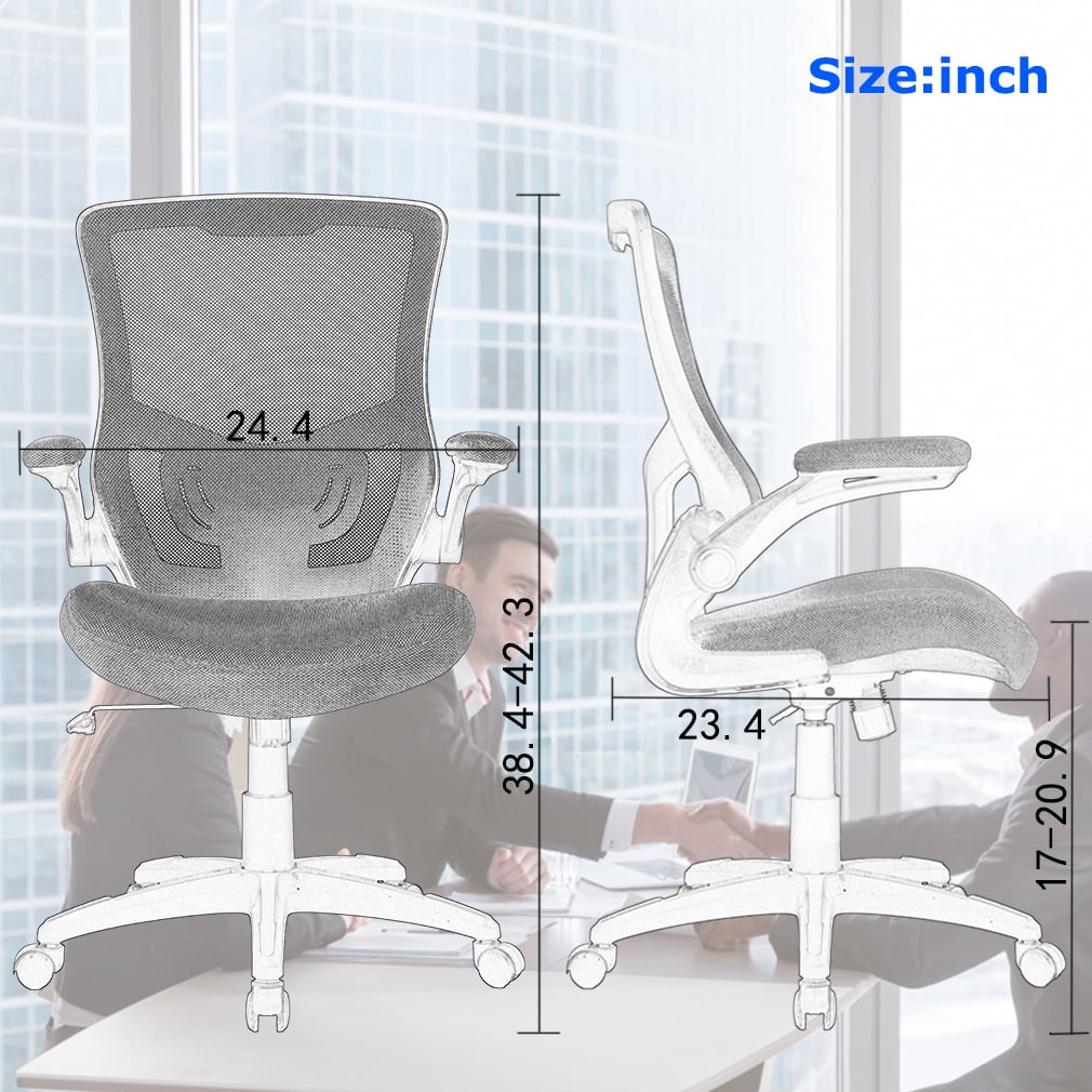 BestOffice Ergonomic Home Office Chair, Lumbar Support, Swivel Rolling for Women, Men(Black)