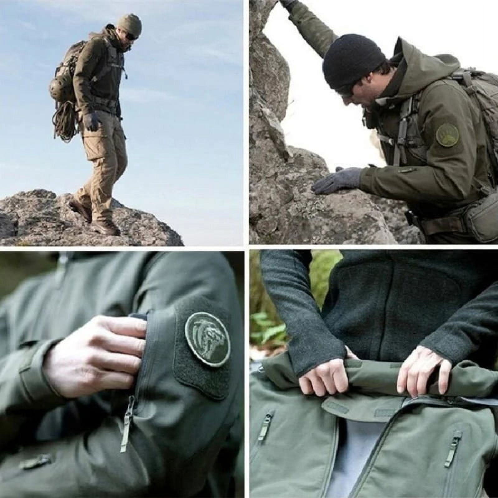 Veste Camouflage Grande Taille pour Hommes, Veste Militaire