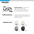 thumbnail image 5 of Houzer Platus 32 inch White Fireclay Undermount Single Bowl Kitchen Sink - PTU-3600 WH-C with Basket Strainer and Basin Grid Included, 5 of 7