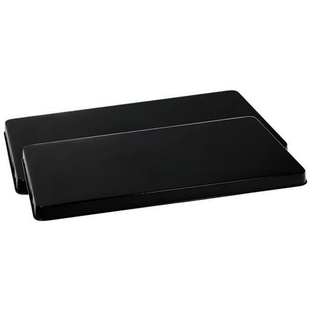 

Calypso Basics Tin Rectangular Burner Cover Set of 2 Black