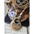 thumbnail image 2 of Morse US Navy Mark V Diving Divers Helmet Copper & Brass W/Base 18" Maritime Ship's Decorative Helmet, 2 of 2