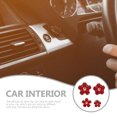 thumbnail image 5 of FRCOLOR 4Pcs Red Metal Car Vent Clips Air Freshener Clips with Flower Design for Vehicles, 5 of 6