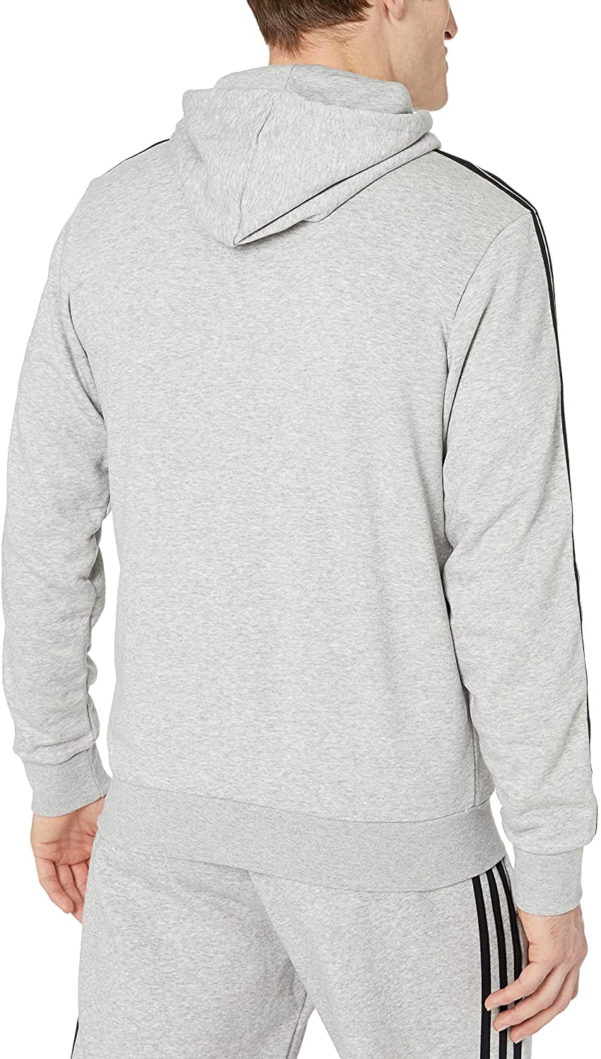 adidas Mens Essentials 3-Stripes Regular Fit Training Hooded Sweatshirt
