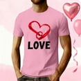 thumbnail image 2 of biudgviw Valentines Day Shirt for Men Soft Crewneck Short Sleeve T-Shirts Heart Print Casual Fitness Workout Tops M-XXXL, 2 of 5