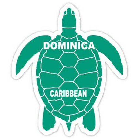 

Dominica Caribbean 4 Green Turtle Shape Magnet