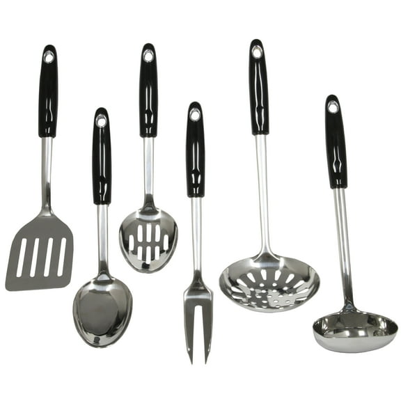 Chef Craft Heavy Duty  Kitchen Tool and Utensil Set, 6 Piece Set, Stainless Steel