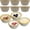 Yellow, variant on 10 Pack 3in 2.5oz Small Clear Glass Ramekins Custard Bowls Mini Dipping Sauce Cups Pinch Bowls Condiment Ingredient Prep Salad Dishes Dishwasher Microwave Freezer Safe