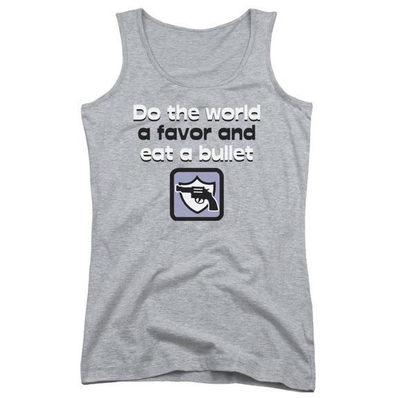 - Eat A Bullet - Juniors Tank Top - Large