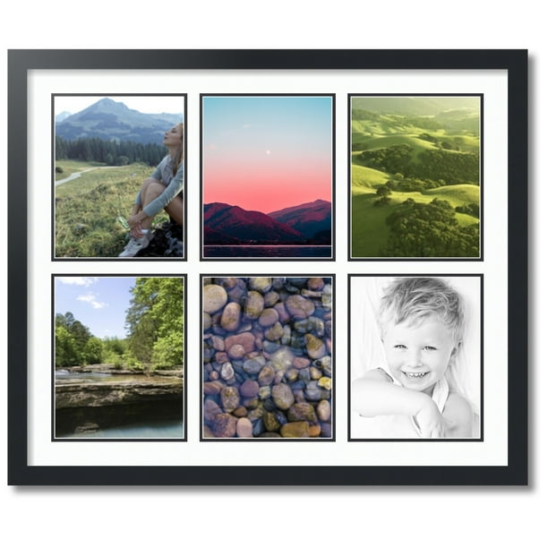 ArtToFrames Collage Photo Picture Frame with 6 8x10 Openings, Framed