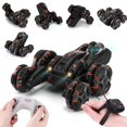 thumbnail image 1 of Remote Control Electric Fifth Wheel Swing Arm Stunt Drift Car Colorful Lights Music Gesture Induction Remote Control Car, 1 of 5