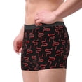 thumbnail image 2 of Uemuo Red Snake Pattern Men's Boxer Briefs,Trunk Anti-Chafing,Comfortable, Durable, and Stylish Underwear-, 2 of 9