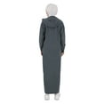 thumbnail image 5 of Cotton Fabric Hooded Modest Dress Granite, 5 of 5