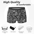thumbnail image 2 of Men's Boxer Briefs, Gear Pattern Soft Comfy Mens Underwear Boxer Briefs Breathable With Widen Waist, 2 of 7