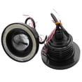 thumbnail image 1 of 2Pcs Car Universal 3.5 Inch Cob Angel Eye Fog Lights Headlights Running Lights White, 1 of 5