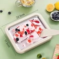 thumbnail image 4 of Rolled Ice Cream Maker Kit for Home Stainless Steel Instant Freeze Plate with 2 Scrapers and Tray DIY Ice Cream Roll Pan Fun Ice Cream Maker for Family Parties and Summer Desserts White, 4 of 6
