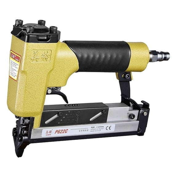 P622C Pin Nailer Pneumatic Micro 23 Gauge Pin Nailer Gun Accept 3/8-Inch to 7/8-Inch 23 Gauge Pin Ideal for Cabinets, Paneling, , Picture Frames