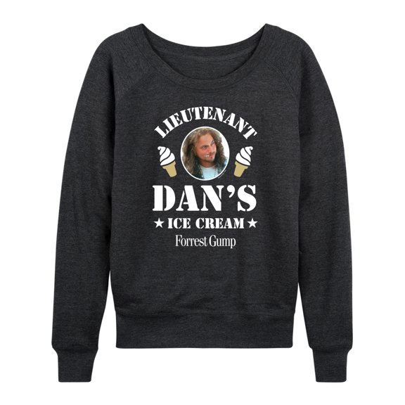 Forrest Gump - Lieutenant Dan's Ice Cream - Women's Lightweight French Terry Long Sleeve Shirt