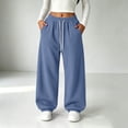 thumbnail image 5 of Miqool Girls Baggy Sweatpants Elastic Waist Drawstring Loose Fit Casual Fleece Jogger Sweat Pants with Pockets, 5 of 9