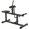 thumbnail image 3 of Soozier Adjustable Steel Seated Calf Raise Exercise Strength Training Gym Equipment, Black, 3 of 10